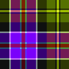 Seamless vector tartan pattern for fabric, textile, wrapping etc. Plaid background	