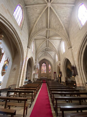 Nef de l'église Saint-Éloi de Bordeaux, Gironde	