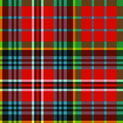 Fototapeta premium Seamless vector tartan pattern for fabric, textile, wrapping etc. Plaid background 