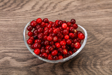 Sweet and tasty cranberry in the bowl