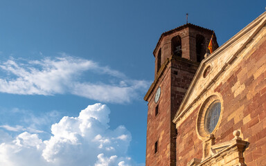 Fototapeta premium Santa Maria church in Prades, Tarragona