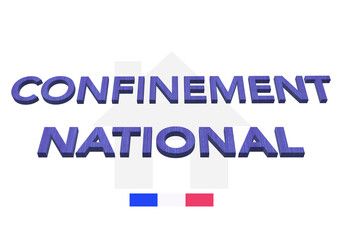 confinement maison tissu bleu