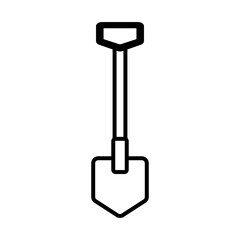 shovel gardening line style icon