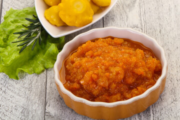 Zucchini squash caviar