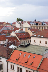 Fototapeta na wymiar top views of the old town in Brno, Morawia, Czech Republic, Europe. Traveling by Czech republic