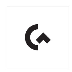 Circle And Arrow G Logo Vector Illustration