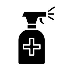 splash bottle silhouette style icon