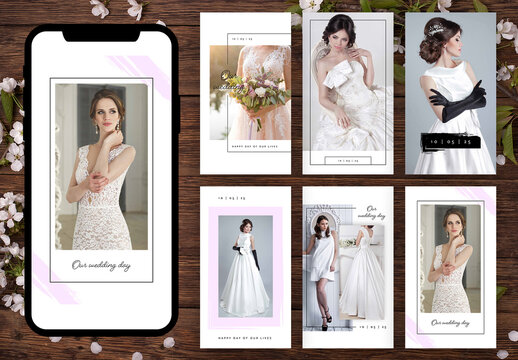 Wedding Story Layouts for Social Media