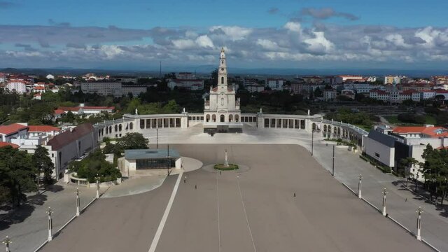 aerial view of the sanctuary of fatima, Portugal
