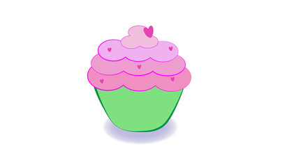 cupcake with cream