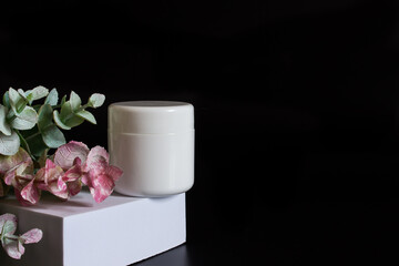 background, beauty, black, bottle, brand, branding, care, clean, conscious, containers, cosmetic, cosmetics, cosmetology, cream, dark, dispenser, eco, extracts, fashion, feminine, identity, ingredient