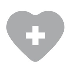 Obraz premium Print heart sign. Vector symbol illustration