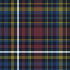 Seamless vector tartan pattern for fabric, textile, wrapping etc. Plaid background	