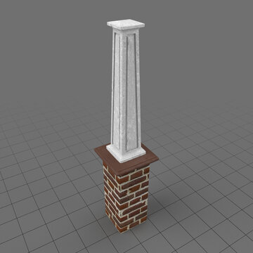 Tapered square column