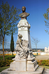 Évora, Portugal: Monument to Doctor Barahona in the Garden of Diana.