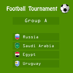 illustration of elements of Soccer background