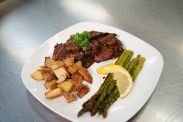 Chicken, Potatoes, and Asparagus