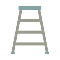 wooden stairs tool flat style icon