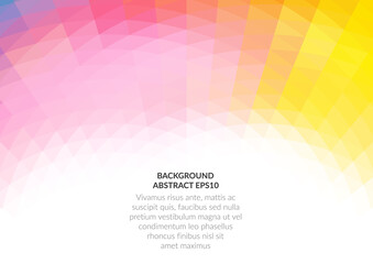 Obraz premium Abstract background with geometric texture. White space for text. Delicate shades of pink and yellow.