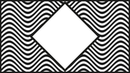 background black and white stripes your business card rhombus in the center for the inscription
