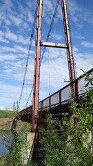 landscape and architecture river and bridge pedestrian time of year summer place Russia