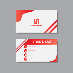 Corporate business card template. Vector Illustration