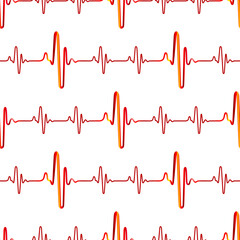 Abstract cardiogram pattern