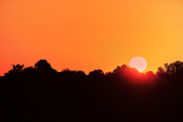 Fototapeta premium Sunset in Namibia, Africa