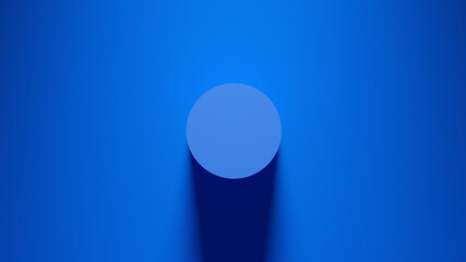 Blue Cylinder 3d illustration