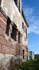 abandoned places old town the city of Vorkuta the time of year summer