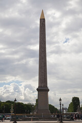 Obraz premium Paris,France-June,2014:Place de la Concorde-The Place de la Concorde is one of the major public squares in Paris.