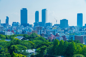 Fototapeta premium 名古屋駅前の高層ビル群（再開発）