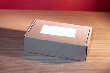 Small Brown Rectangle Box for comping, concepts and mock-ups