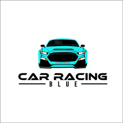 Obraz premium car racing logo exclusive design inspiration