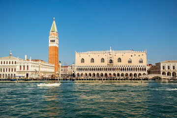 Fototapeta na wymiar View on San Marco square in Venice, Veneto - Italy