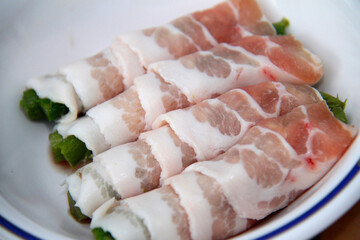 アスパラの肉巻き