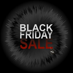 Abstract Black Friday Sale Banner.