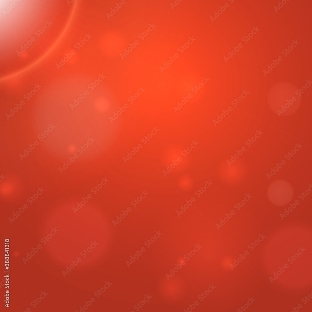 Poster Christmas background red. Holiday pattern abstract light bokeh. Vector illustration