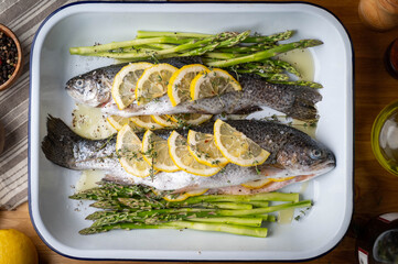 trout with lemon and herb for grill