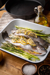 trout with lemon and herb for grill