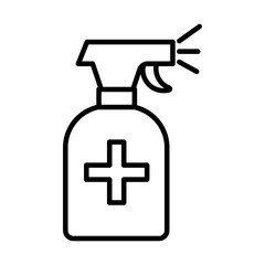 splash bottle line style icon