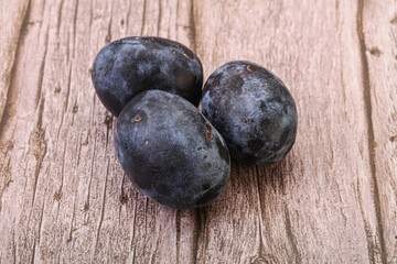 Ripe sweet and tasty plum