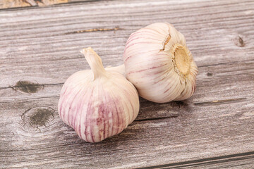 Fresh ripe and tasty garlic