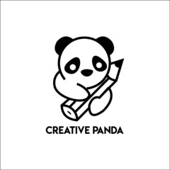 CREATIVE PANDA logo exclusive design inspiration