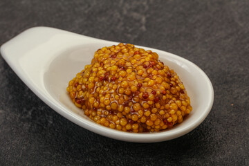Dijon mustard sauce with seeds