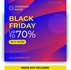 black friday social media post banner