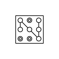 access code icon element of security icon for mobile concept and web apps. Thin line access code icon can be used for web and mobile. Premium icon on white background
