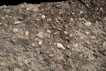 concrete texture, with lot of stones