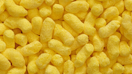 Tasty yellow sweet  corn sticks texture.
