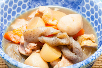 鳥肉と野菜の煮物